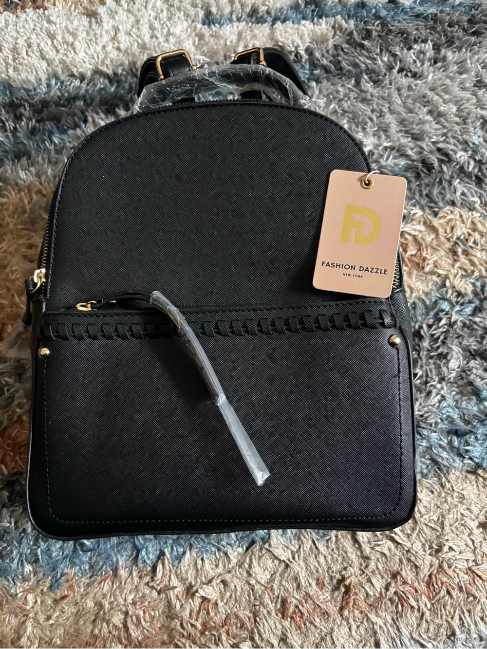Black Women's Mini Backpack